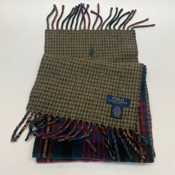 Ralph Lauren Reversible Wool Blend Scarf - Picture 4 of 6